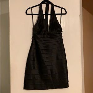 BCBG MaxAzria Black Halter Dress